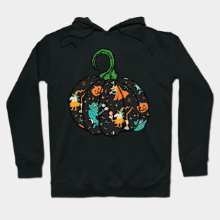 Vintage Classic Halloween Sea Monster Vampire Witch Hoodie